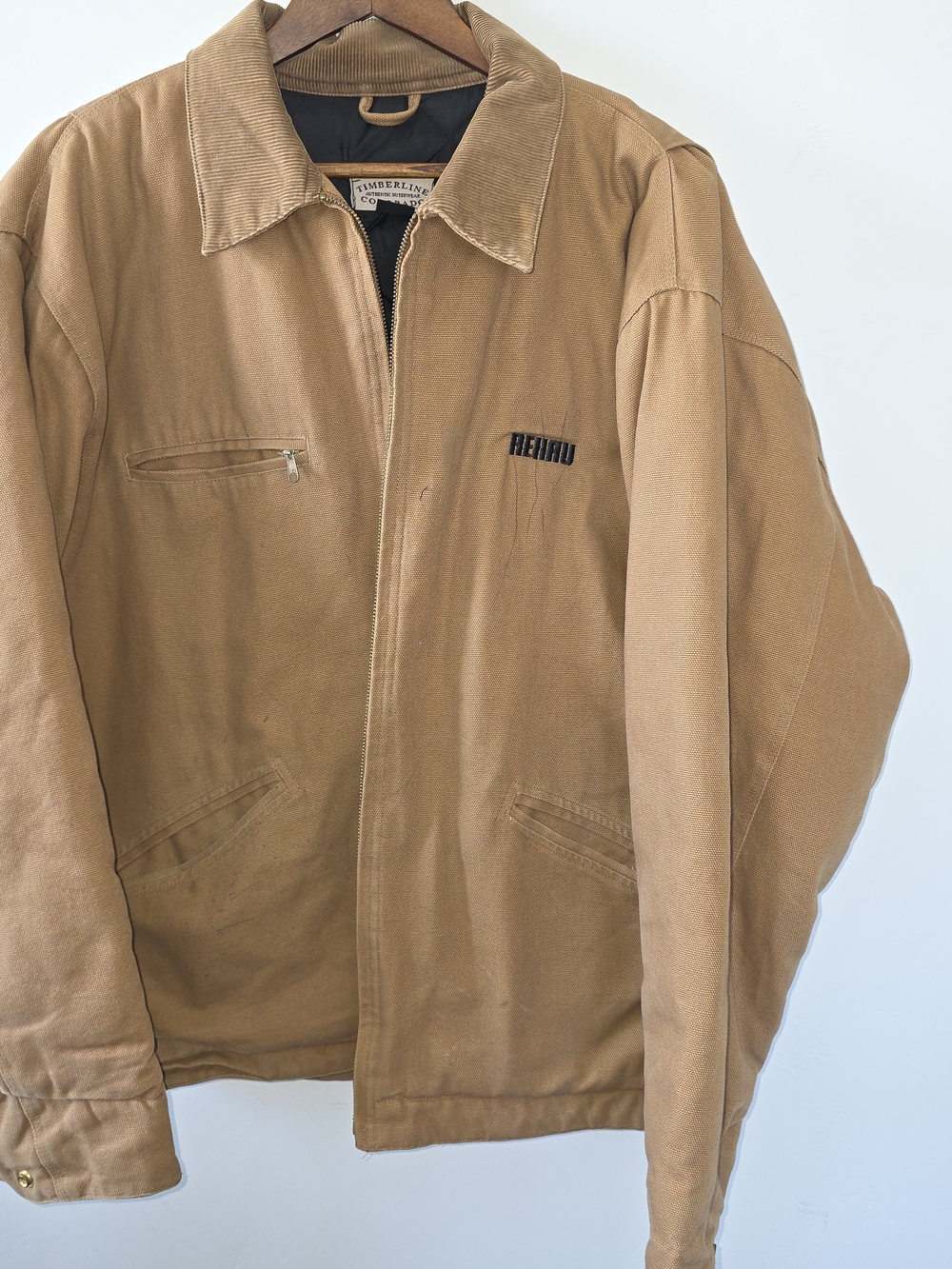 Rehnu Men's Tan Lightweight Zip Jacket